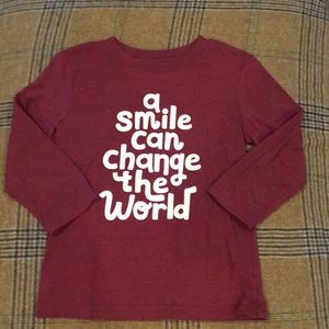 Long sleeved motivational shirt
